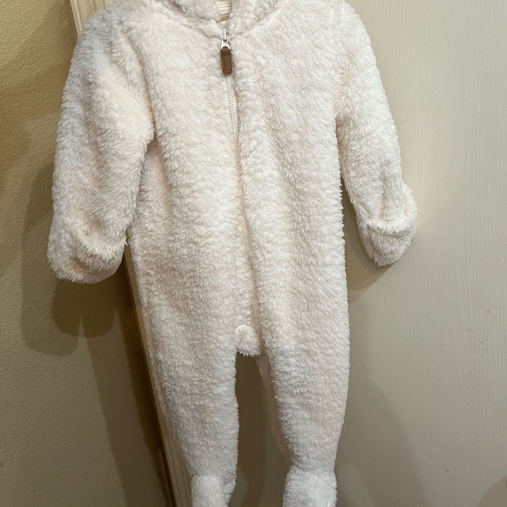 Carter's Cream Sherpa Footie One Piece